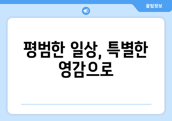 일상에서 영감을 찾는 자기계발의 비결